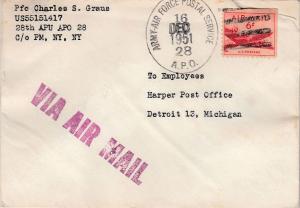 United States A.P.O.'s 6c DC-4 Skymaster 1951 Army-Air Force Postal Service, ...