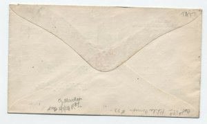 1860s Philadelphia PA #73 blackjack cover Station G handstamp [S.1245]