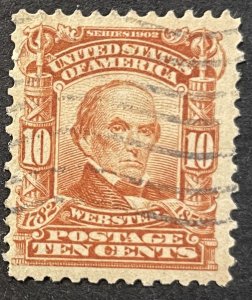 US #307 Used 10c F/VF Webster 1903 [G23.5.4]