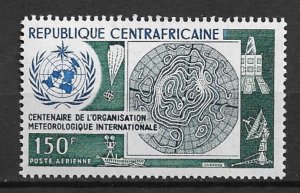 1973 Central Africa C115 International Meteorological Cooperation MNH