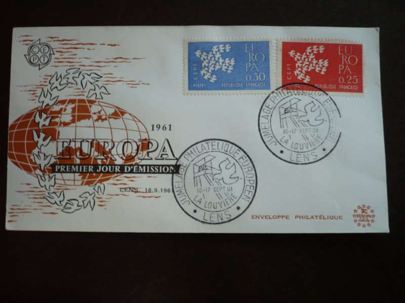 Postal History - France - Scott# 1005-1006 - First Day Cover