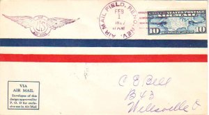 United States Nevada Air Mail Field Reno 1927 violet 4-bar  1924-1927  10c Ma...