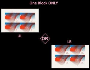 US 4954 Two Dollar Patriotic Wave $2 plate block 4 MNH 2015