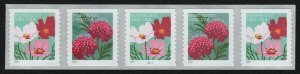 U.S.#5665a Butterfly Garden Flowers 5c Non-Profit PNC5, MNH.  Scabiosas/Cosmos