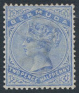 Bermuda SG 27b  SC# 22  MVLH  pale ultramarine   see details /scans