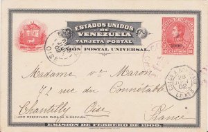 Venezuela 10c San Martin Postal Card Overprinted 1900 1902 Correos, Caracas t...