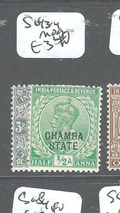 INDIA CHAMBA (P0604B) KGV  SG43-4      MOG