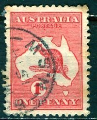 Australia; 1913: Sc. # 2h: Die III Used Single Stamp