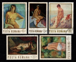 Romania 1971 Paintings of Nudes, Part Set to 1l.75 [Used]