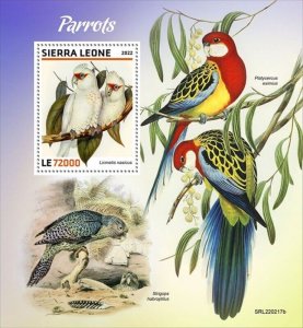 Sierra Leone - 2022 Parrots, Cockatoo - Stamp Souvenir Sheet - SRL220217b
