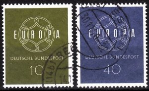 GERMANY 1959 EUROPA. Complete set, Used