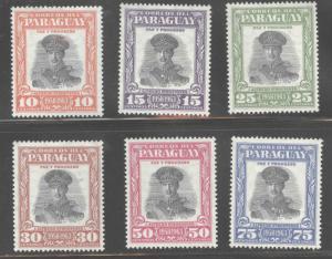 Paraguay Scott 536-542 MH* short set