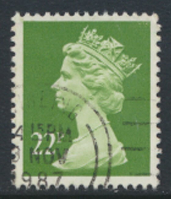 GB  Machin 22p SG X963  phosphor paper  SC# MH118 Used  1984 see details