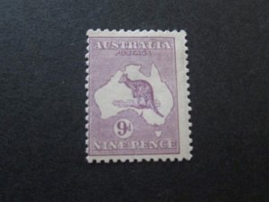 Australia 1910 Sc 9 kangaroos MH