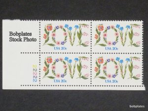 BOBPLATES #1951 LOVE Plate Block F-VF MNH ~See Details for #s/Pos