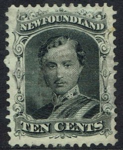 NEWFOUNDLAND 1865 PRINCE CONSORT 10C WHITE PAPER USED 