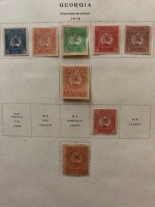 3 Album Pages of Georgia