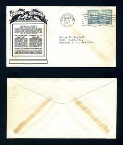 # 793 on First Day Cover with Anderson cachet dated 3-23-1937