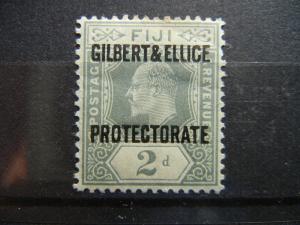 Gilbert & Ellice 1911 KEVII 2d, SG 2 mint