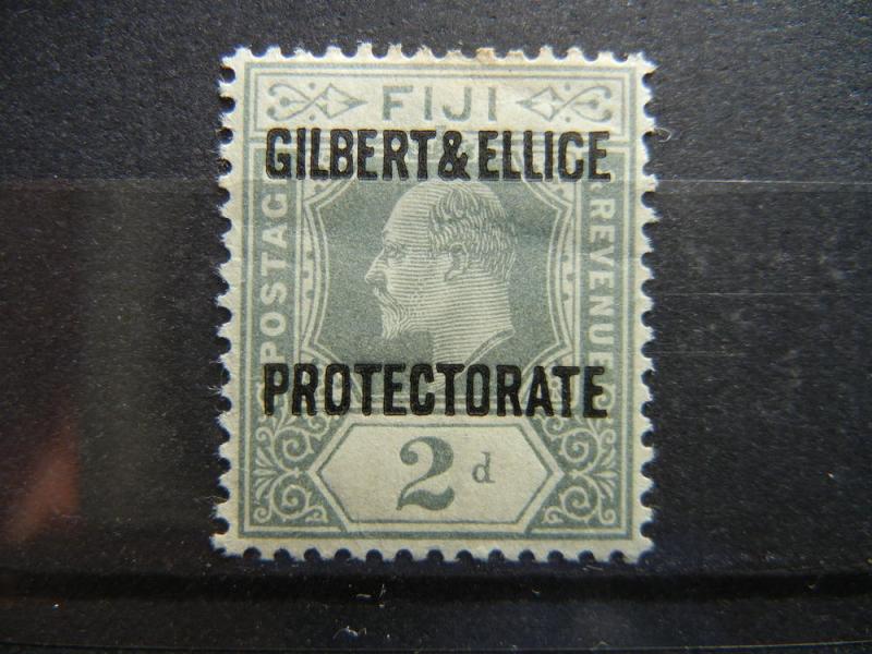 Gilbert & Ellice 1911 KEVII 2d, SG 2 mint