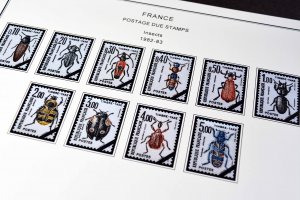 COLOR PRINTED FRANCE 1941-1999 SEMI-POSTALS + STAMP ALBUM PAGES (87 ill. pages)
