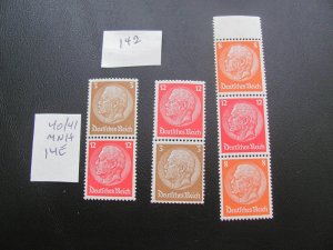 GERMANY 1940-41 MNH  Booklet LOT   XF 14  EUROS (142)