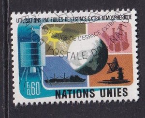 United Nations  Geneva  #46 cancelled 1975  outer space 60c