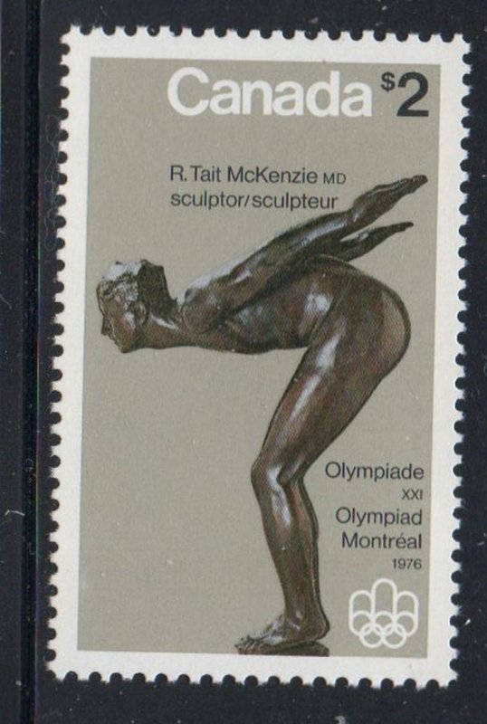 Canada Sc 657 1975 $2 Olympics Plunger stamp mint NH
