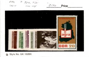 Germany - DDR, Postage Stamp, #929-935 Mint NH, 1967 Paintings Art (AF)