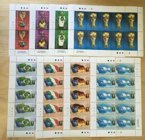 FULL SHEETS Grenadines 1989 1044-51 - Italy World Cup - Set of Sheets - MNH