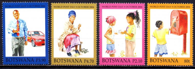 Botswana. 2004. 793-96. Mail day people. MNH.