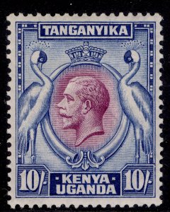 KENYA UGANDA TANGANYIKA GV SG122, 10s purple & blue, LH MINT. Cat £120.