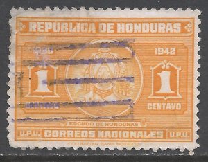 HONDURAS 336 VFU CH1-96-1