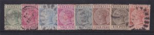 Barbados, Scott 60-67 (SG 89-102), used (3p, 4p MHR)