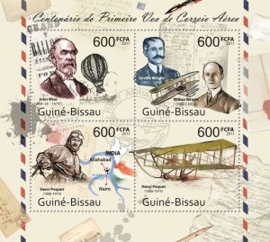 Guinea 2011 MNH - Centenary of the First Airs Mail Flight, Aircrafts.