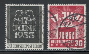 Germany - Berlin 1953 Strike of East German Workers Scott # 9N99 - 9N100 Used