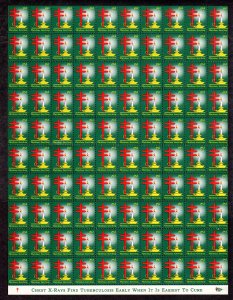 US, Christmas Seals, Scott # WX159 Printer Mark ?. 1952   Lot 230731