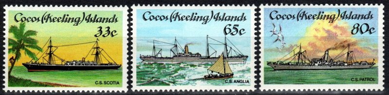 Cocos Islands #129-31  MNH  CV $5.65 (X2522)