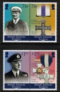 BRITISH ANTARCTIC 2018 WW I Centenary; Scott 573-74, SG 770a, 772a; MNH