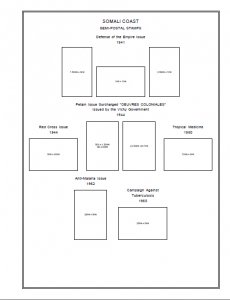 SOMALIA STAMP ALBUM PAGES 1894-1999 (201 PDF digital pages)