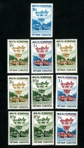 Vietnam Stamps # 181-4 VF OG NH Scott Value $136.00