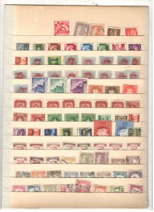 HUNGARY COLLECTION ON STOCK SHEET MINT/USED
