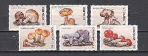 Grenada, Scott cat. 2708 a-f. Mushrooms issue.