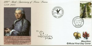 Mauritius 2019 FDC Pierre Poivre 300th Birth Anniv 1v Cover Trees Nature Stamps