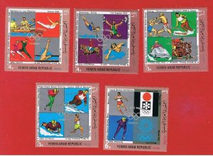 Yemen  #285-285D  MNH OG   Olympics   Free S/H