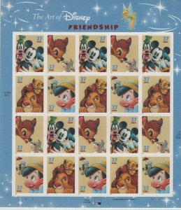 Scott 3865 - 3868 - Disney Friendship. Sheet Of 20.   #02 3865sh20