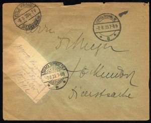 Germany, Locals #Mi.1 Cat€700, 1923 local label used on cover (7.8.1923), w...