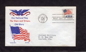 1208 Flag, FDC CCC addressed