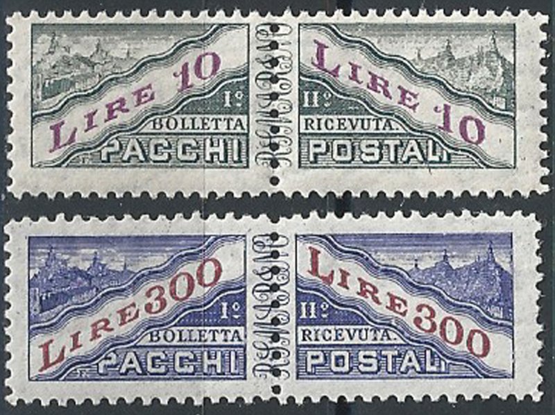 1953 San Marino Pacchi 2v. MNH Sass. n. 35/36