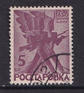 Poland    #263   used   1930   stylized soldiers 5gr